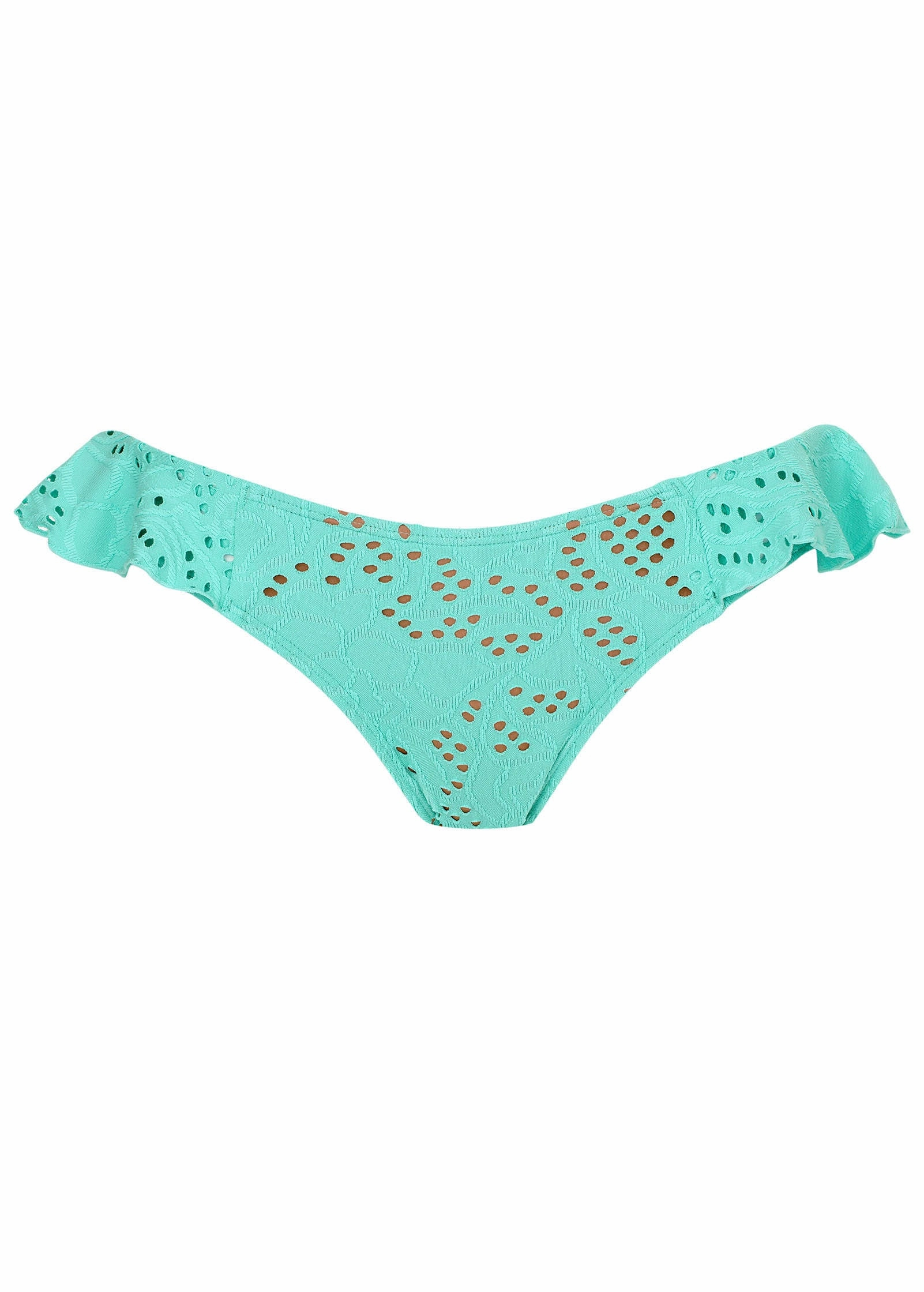 Lace Ruffle Moderate Bottom - Light Teal