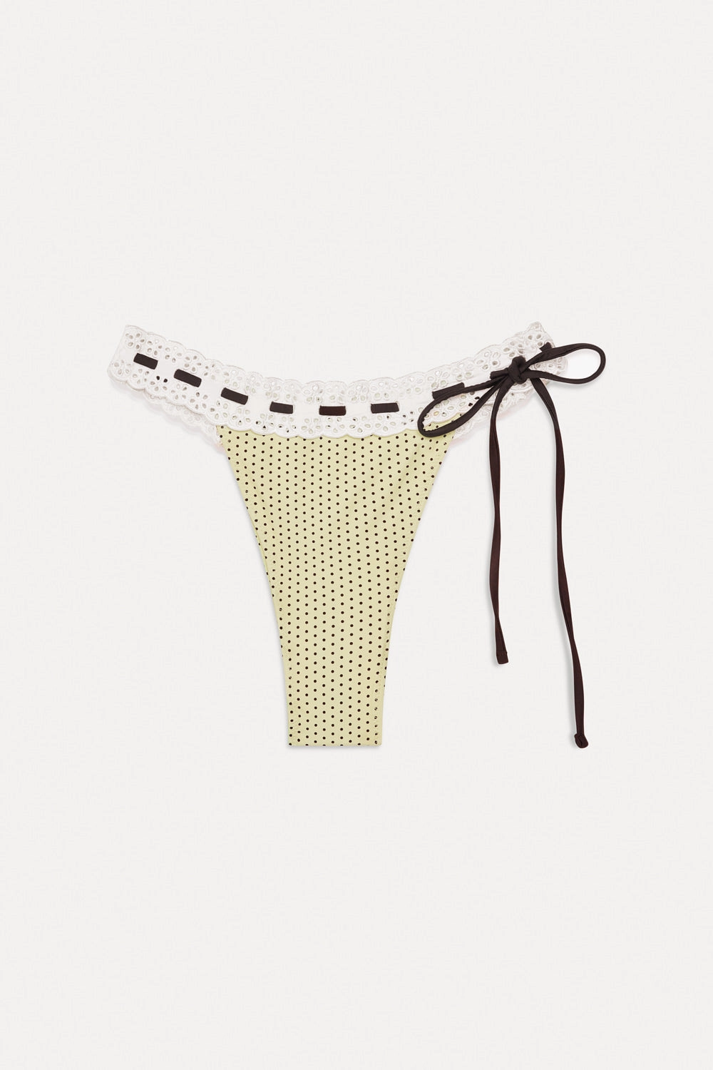 Lacey Micro Bikini Bottom - Lemon Dot