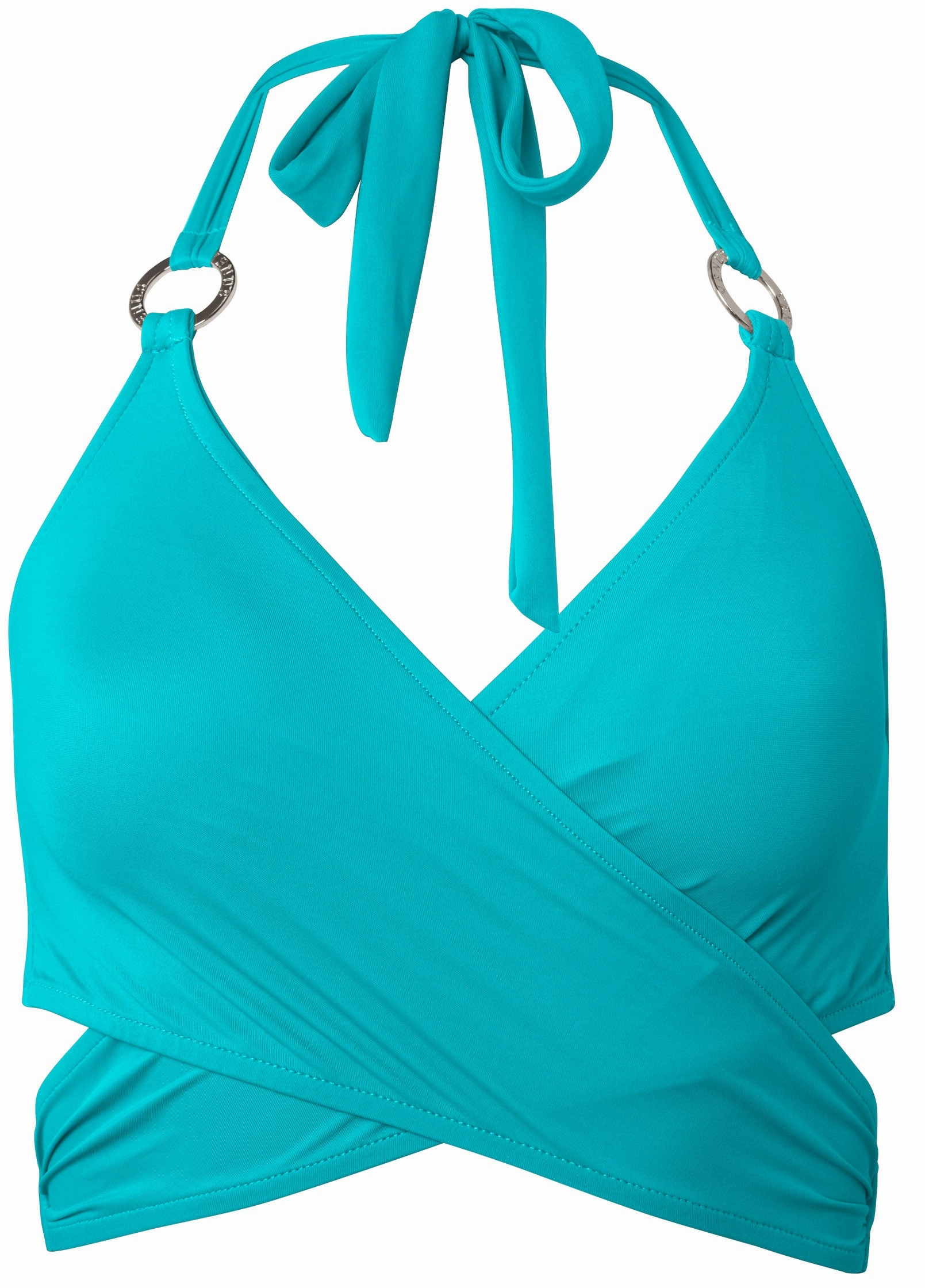 Laguna Wrap Underwire Top - Aqua Reef