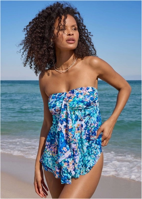 Lanai Bandeau Tankini - Harmonious swimwear for all body types, comfortable womens beachwear