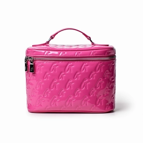Travel Roll Bag Cabin Bag Large Monogram Toiletry Bag - Mirror Hot Pink