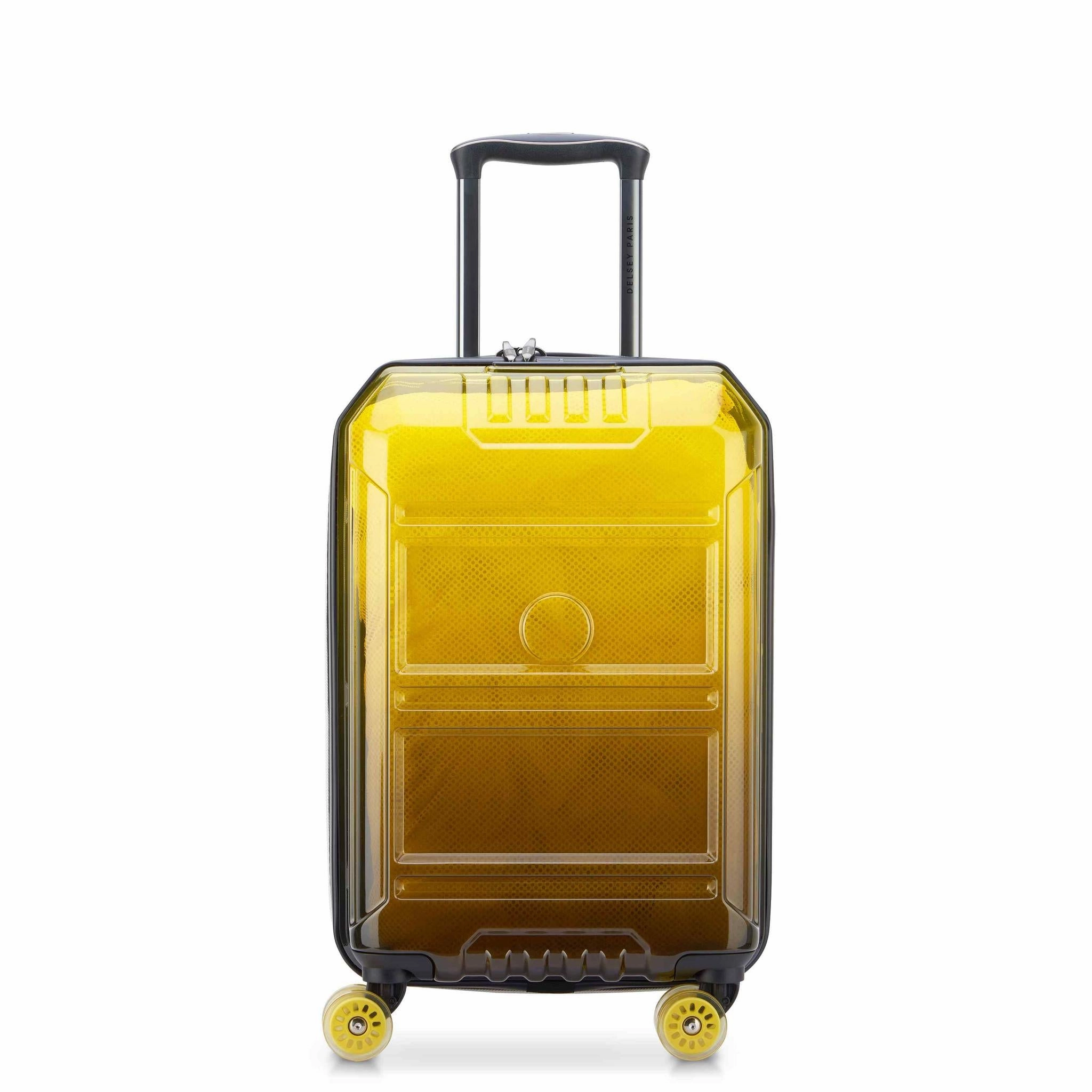 Delsey Rempart Translucent Carry-On Expandable Spinner Luggage Rack