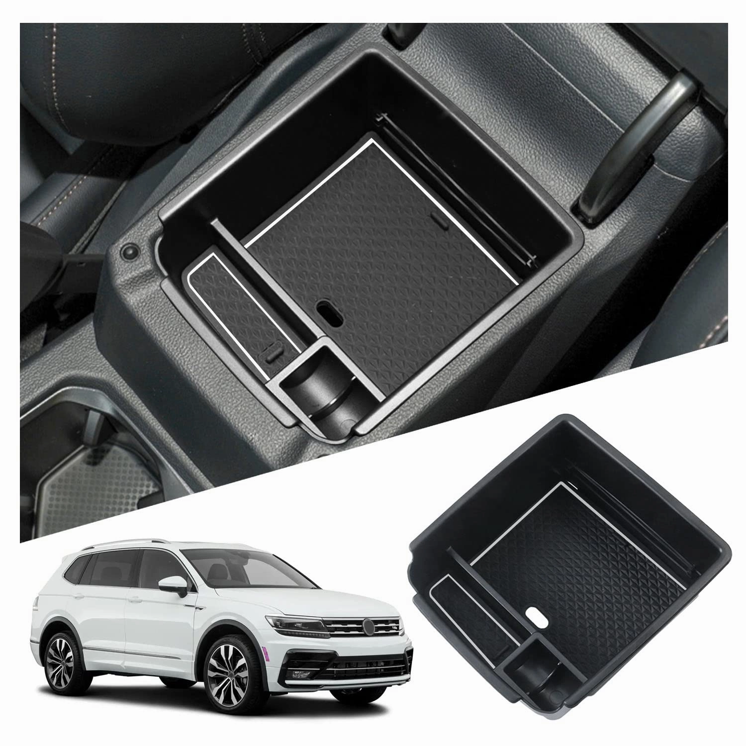 For Vw Tiguan 2 Mk2 Centre Console Organizer Tray 2017  Special Price Today Instant Hot Deal
