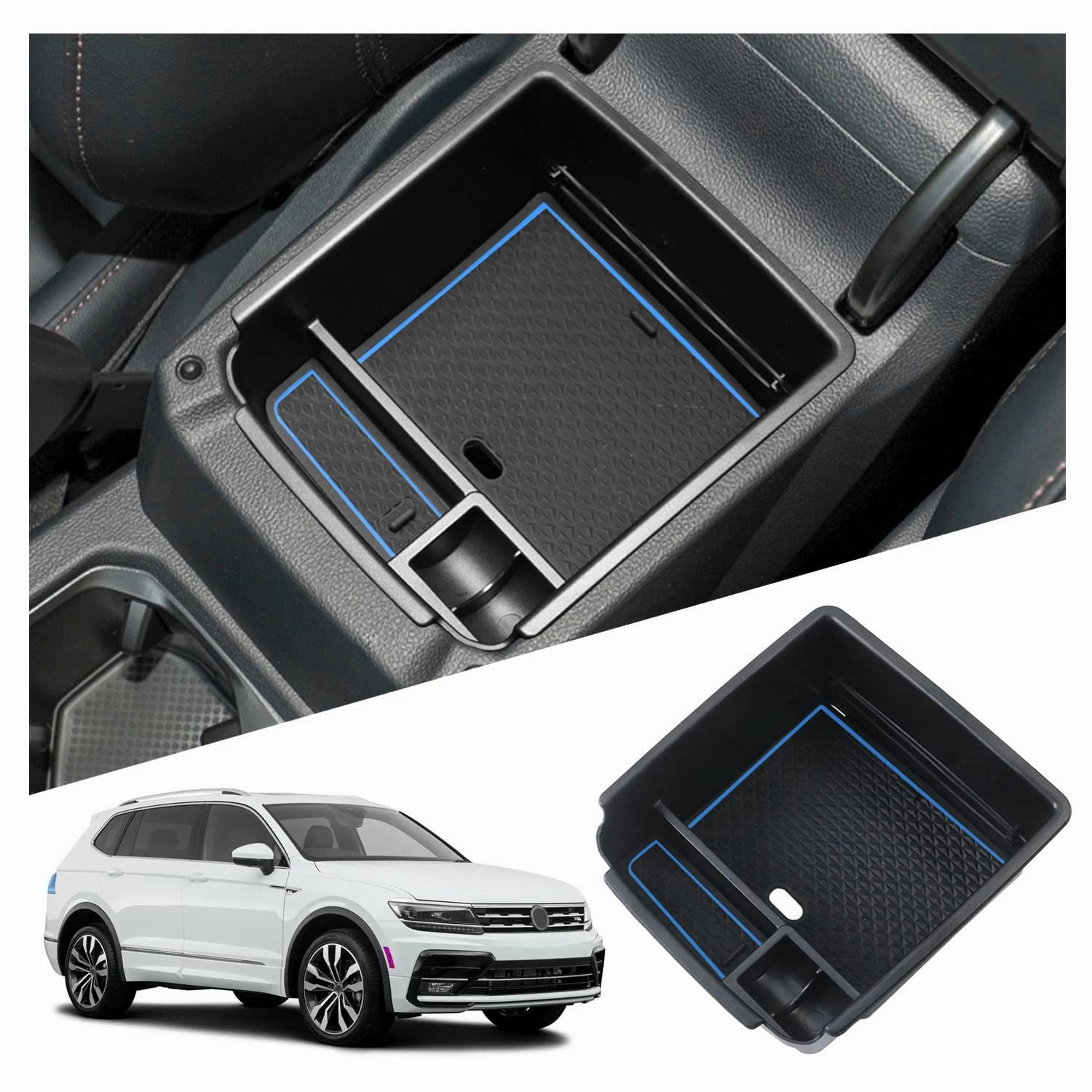 For Vw Tiguan 2 Mk2 Centre Console Organizer Tray 2017  Clearance Event