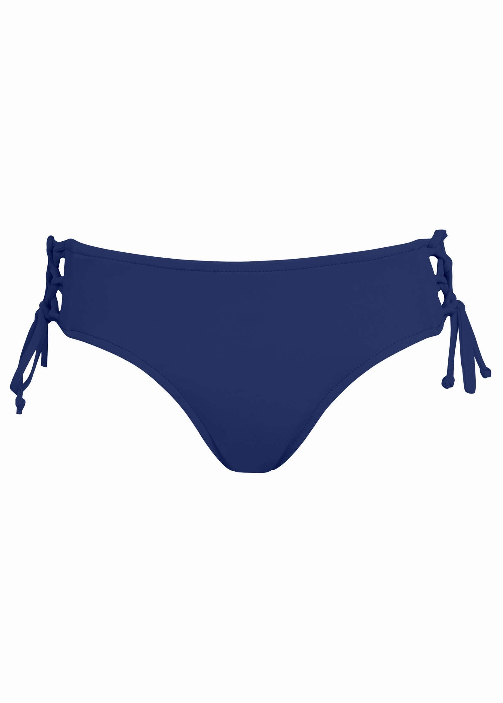 Lattice Side Bikini Bottom - Navy Blue