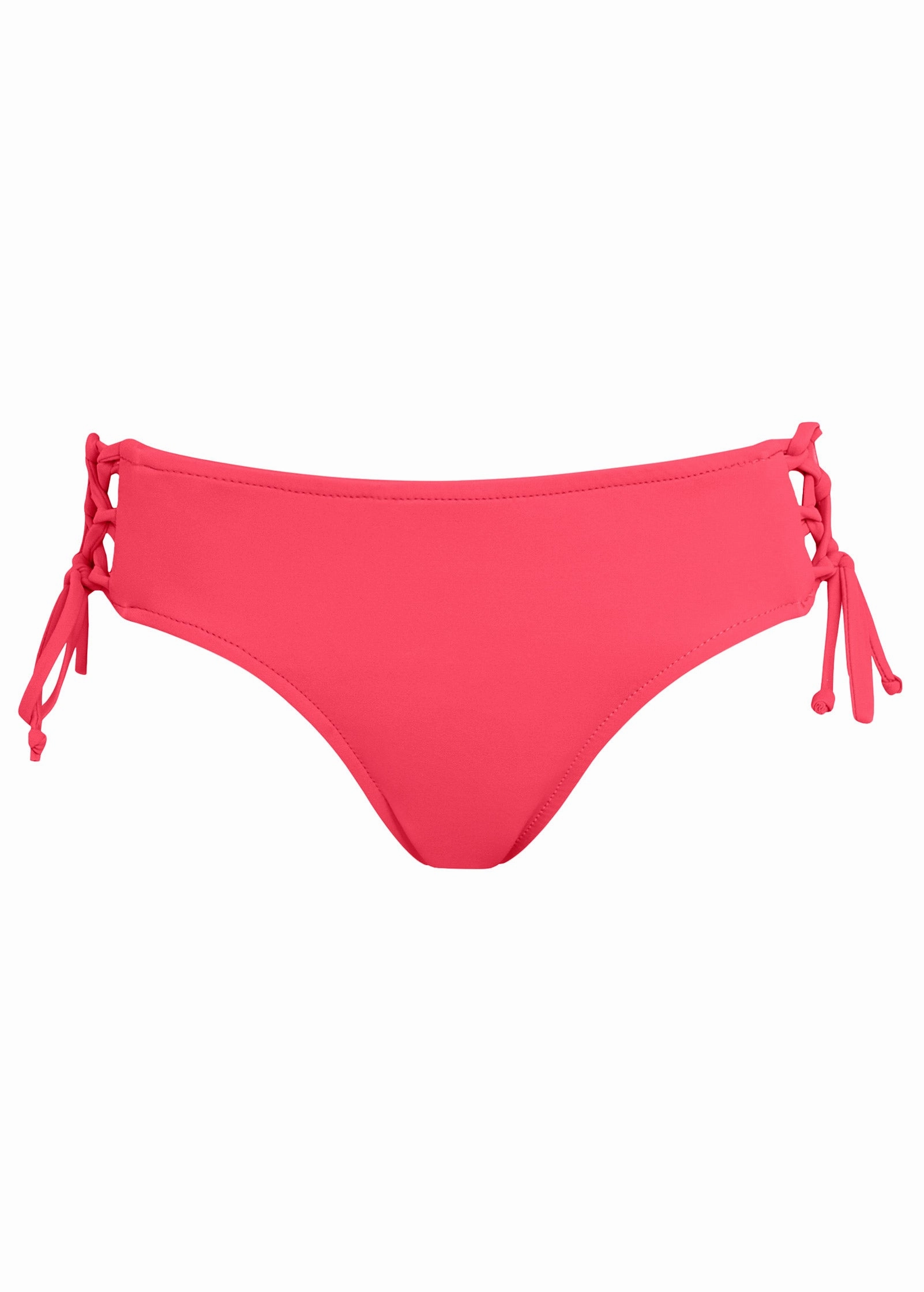 Lattice Side Bikini Bottom - Sunset Pink