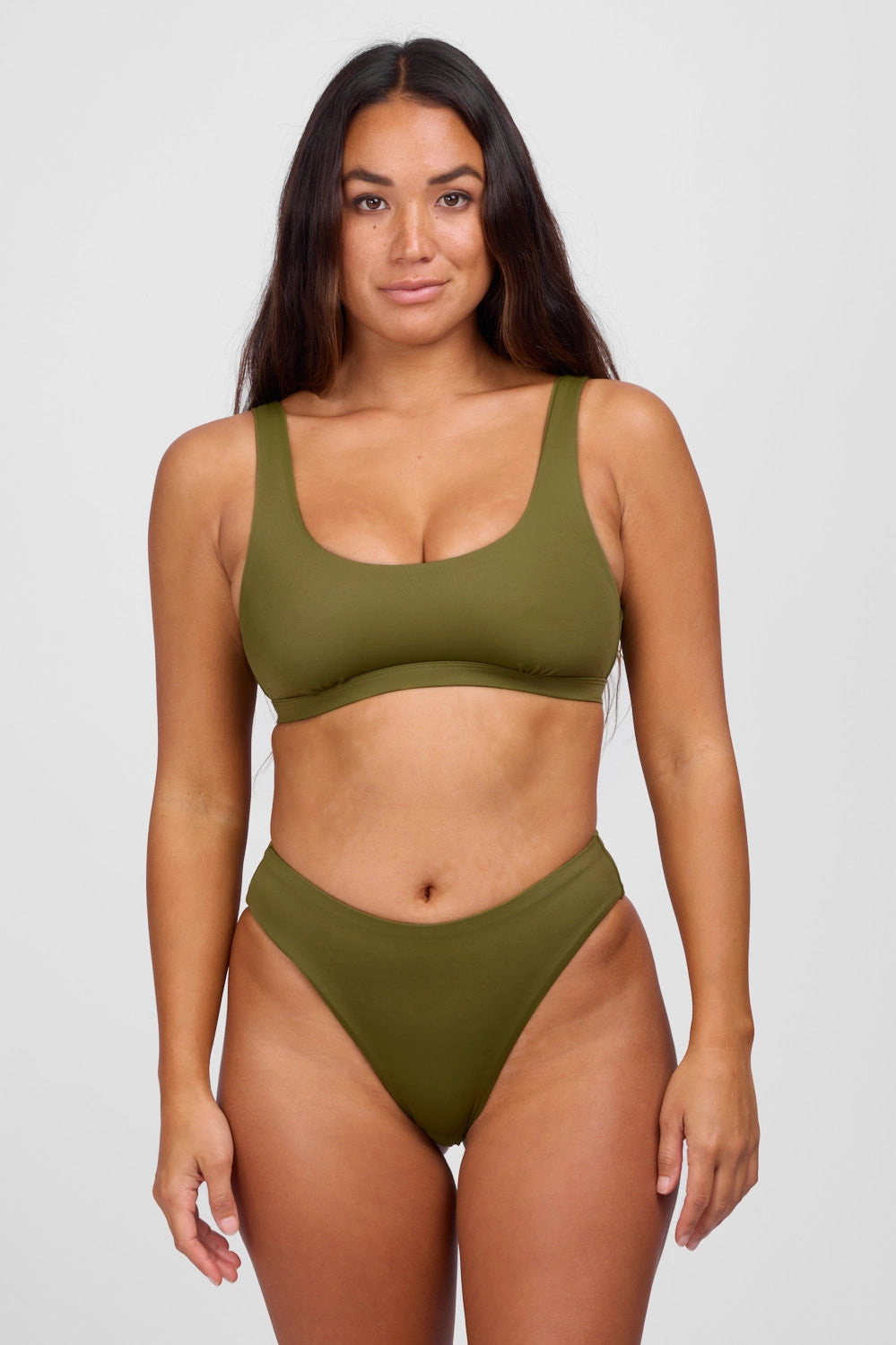 Layla Bikini Bottom - Kelp affordable swimwear for all, trendy swimwear for summer