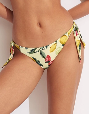Lemoncello Tie Side Bikini Pant - Lemoncello adjustable swim bottoms women, flattering bikini bottoms