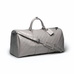 Travel Travel Tote Monogram Duffle Bag - Mirror Gray