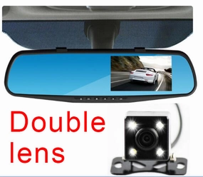 Weekend Flash Offer Dual Camera Rear View Mirror Car Dvr Camera Dashcam Full Hd 1080P Video Registrator Recorder Dash Cam Car-Detector Black Box