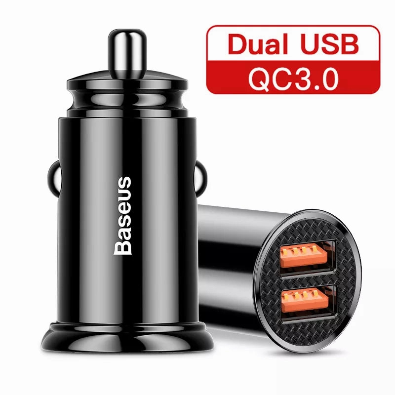 Special Online Offer Baseus Usb Car Charger Quick Charge 4.0 30W Usb Pd For For Iphone, Anroids Fast Charging