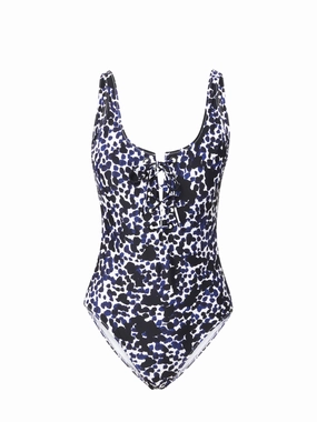 Lindsay One Piece Animal Dot high waist swimwear women, swimsuit for women beachwear