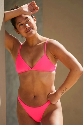 Lindsey Bikini Top - Hot Pink mix and match bikinis, stylish women's bikini options