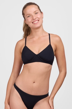 Lisa Bikini Top - Black bikini sets with cover up, comfy beach bikinis women