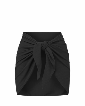 Liv Sarong In Black Texture fashionable beach swimwear, modern womens bikinis