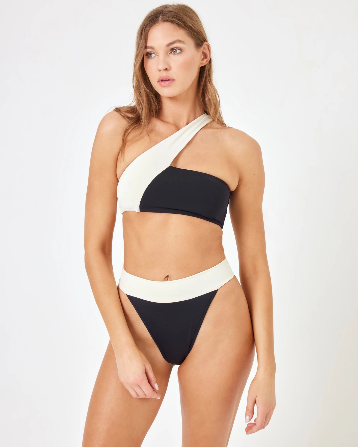 Lola Bikini Bottom - Black-Cream
