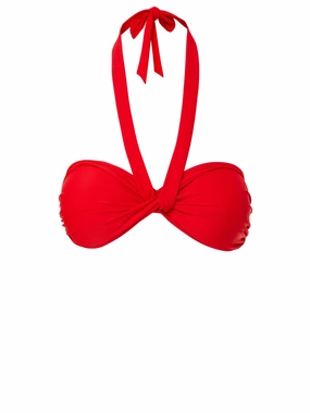 Loryn Top Cherry Red high waist swimwear women, swimsuit for women beachwear