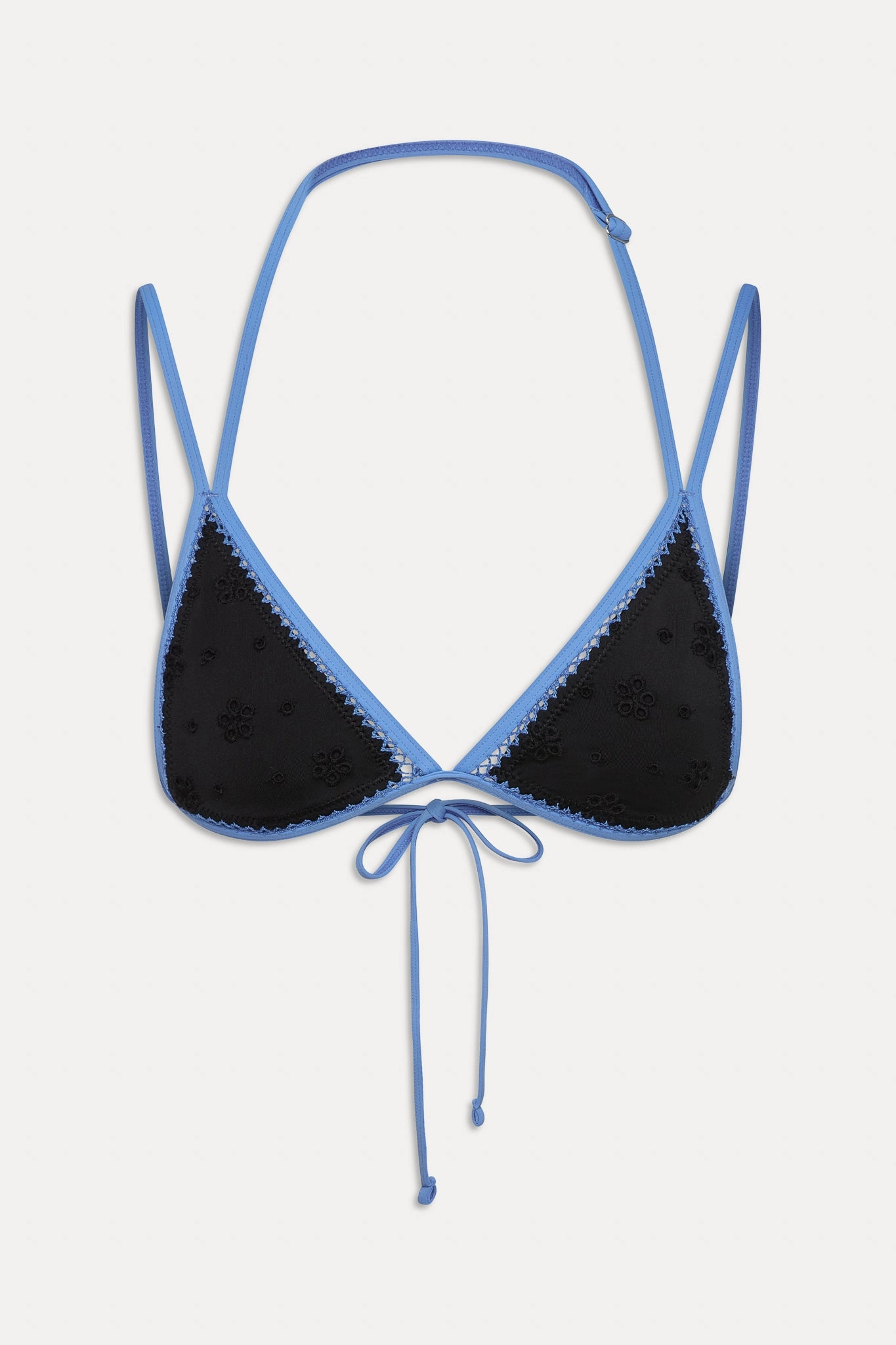Luna Eyelet Bikini Top - Eclipse