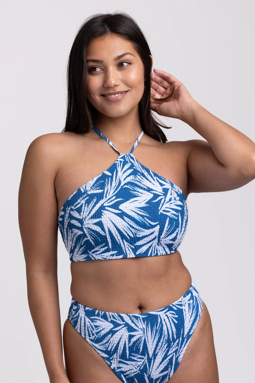 Luna Smocked Bikini Top - Retrobana all types of swimwear, full coverage swimwear for all ages