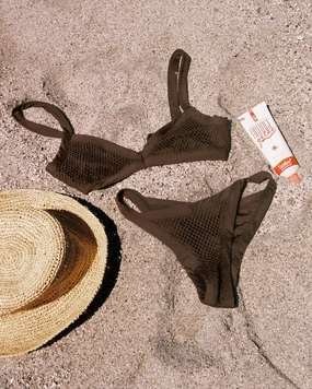 Mackenzie Bikini Bottom - Espresso timeless swimwear styles women, comfy swimwear for women