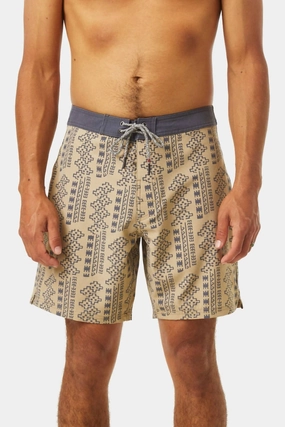 Mahalo Surf Trunk In Brass mens beach swimwear, quick dry mens swimsuits