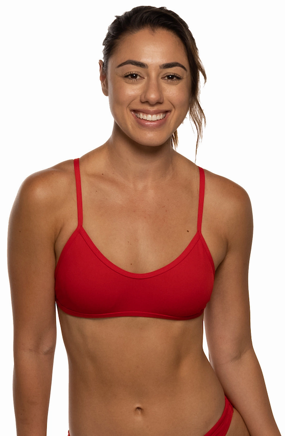 Malia Bikini Top - Red mix and match bikinis, stylish women's bikini options