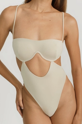 Malia One Piece - Coconut soft fabric swimwear women, resort swimwear for ladies