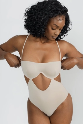 Malia One Piece Full Coverage - Coconut soft fabric swimwear women, resort swimwear for ladies