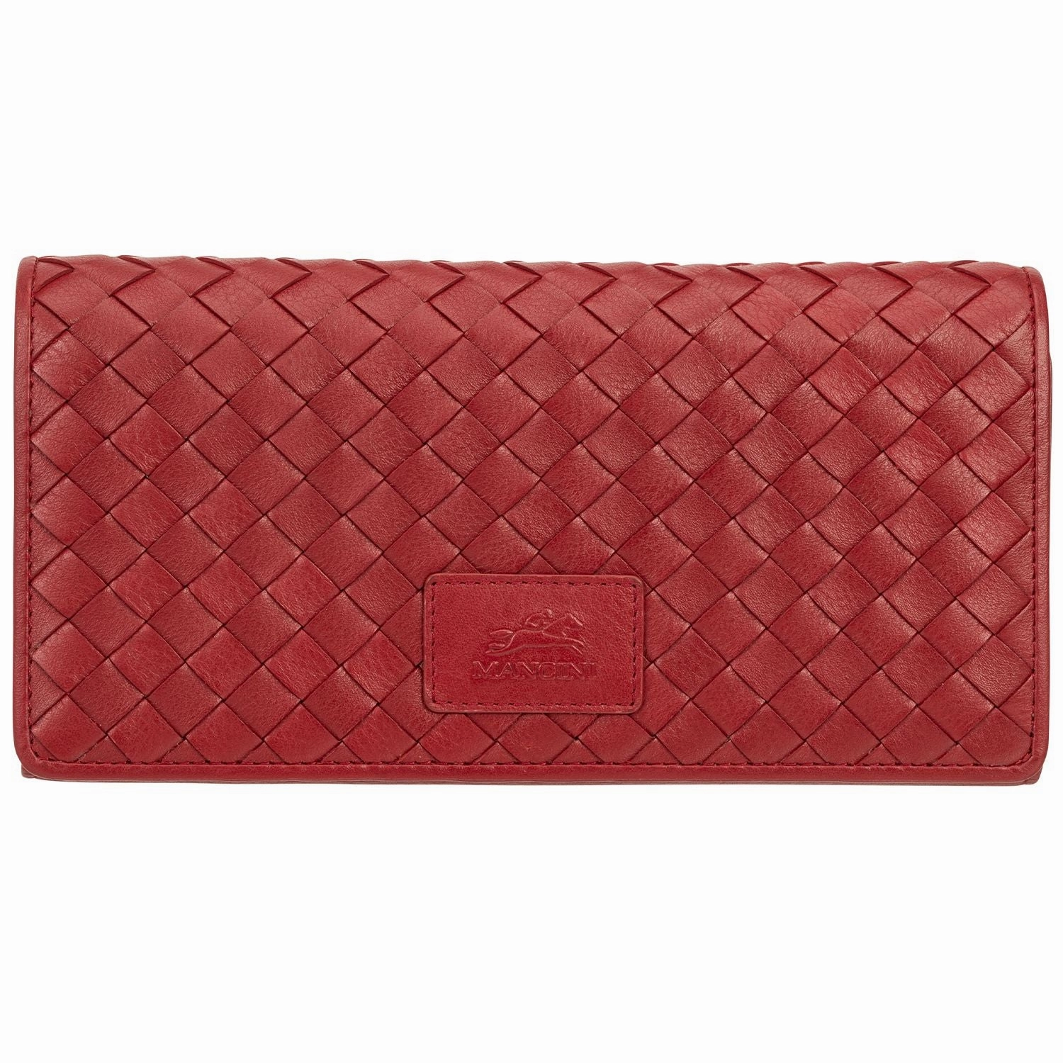 Anti-Theft Handbag RFID Travel Pouch Mancini Basket Weave Rfid Secure Trifold Wallet