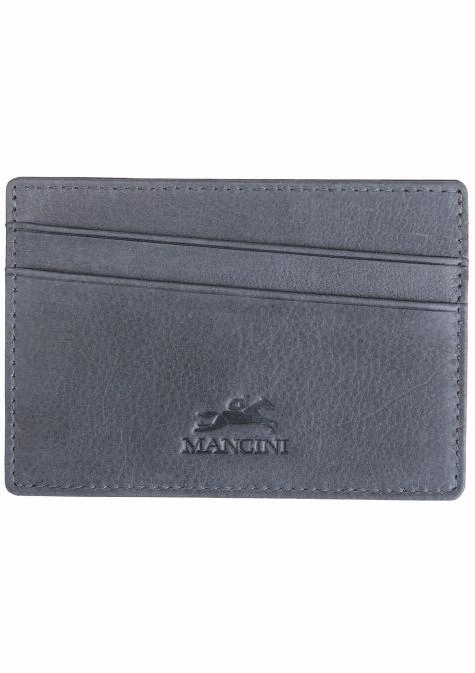Mancini Bellagio Slim Rfid Card Case Travel Security Belt Secure Card Holder
