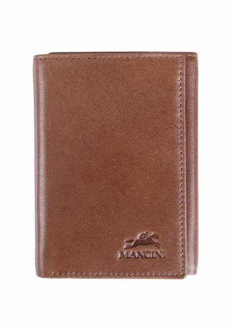 Mancini Bellagio Trifold Rfid Wallet Travel Safety Wallet Anti-Theft Satchel