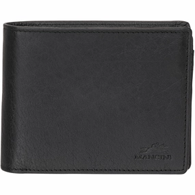 Travel Card Protector Anti-Theft Travel Organizer Mancini Buffalo Rfid Secure Center Wing Billfold