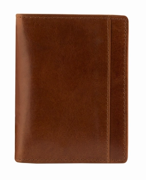 Mancini Casablanca Collection MenS Unique Vertical Wing Wallet (Rfid Secure) Travel Anti-Theft Bag