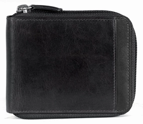 Travel Belt Bag Travel Card Protector Mancini Casablanca Collection MenS Zippered Wallet With Removable Passcase (Rfid Secure)