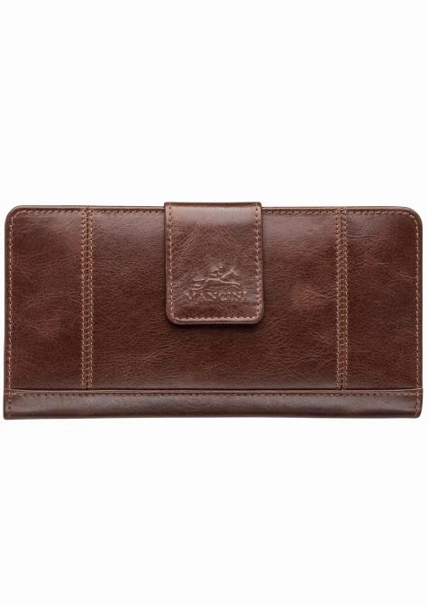 Mancini Casablanca Ladies' Rfid Secure Clutch Wallet Secure Anti-Theft Wallet