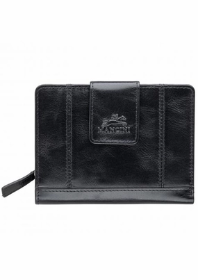 Mancini Casablanca Ladies' Rfid Secure Medium Clutch Wallet RFID Card Protector Security Pouch