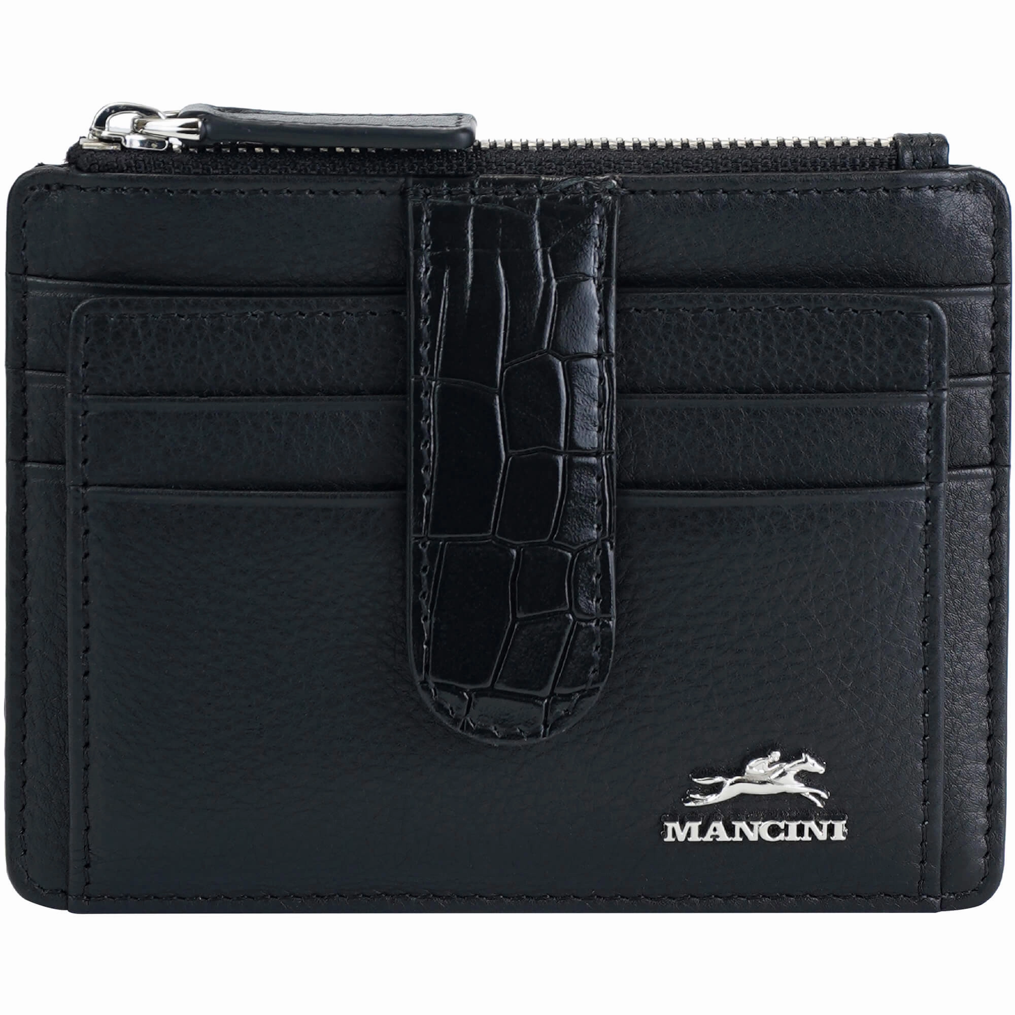 Anti-Theft Fanny Pack RFID Blocking Wallet Mancini Croco2 WomenS Card Case With Enhanced Rfid Protection