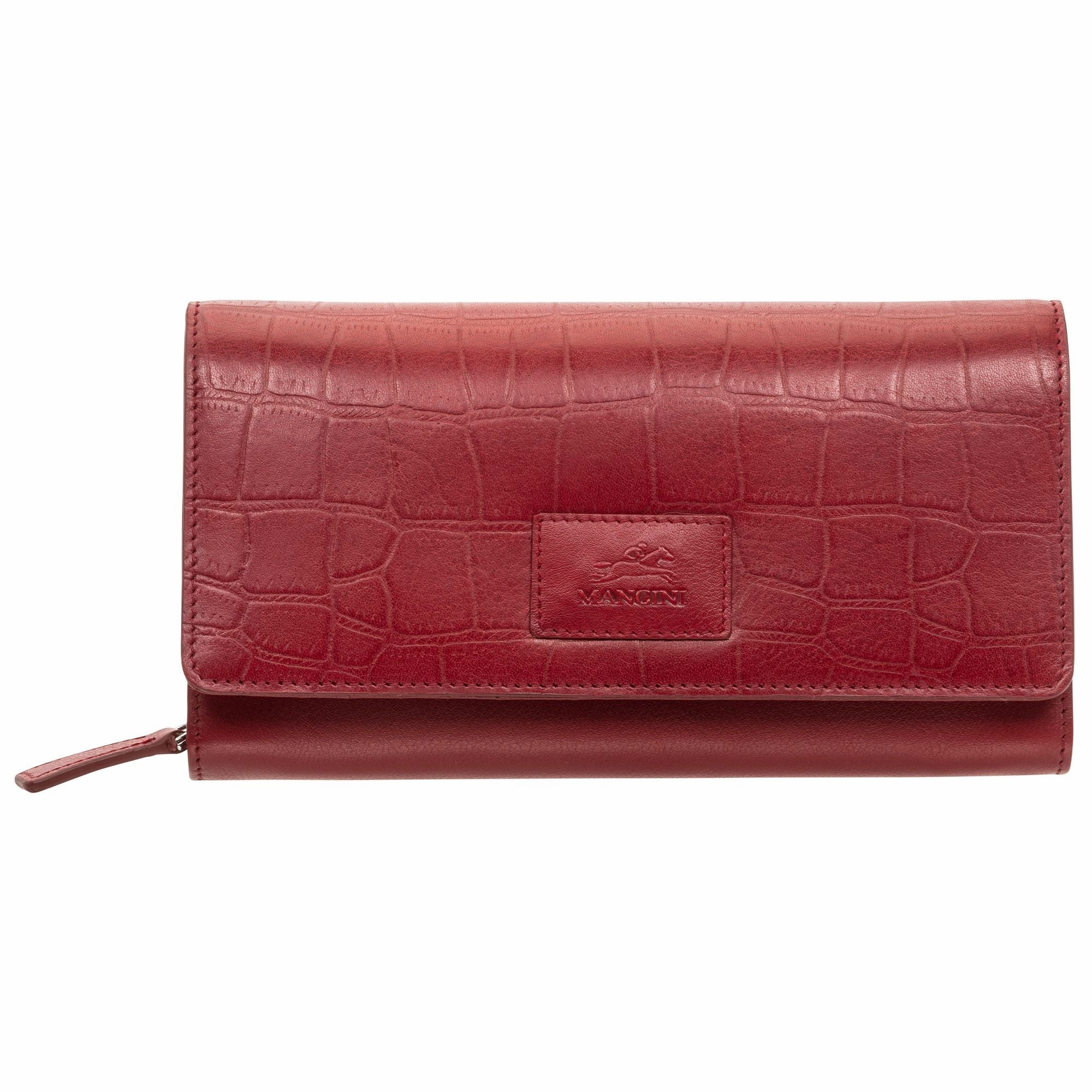 Anti-Theft Wallet Anti-Theft Bag Mancini Croco Rfid Secure Clutch Wallet