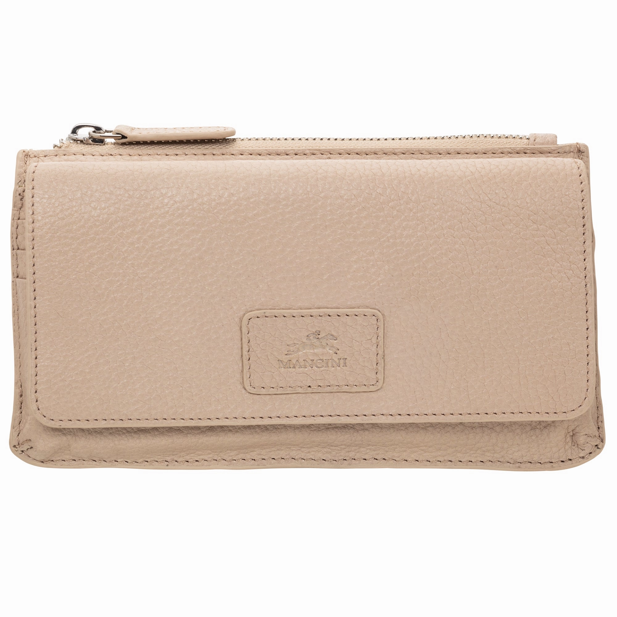 Mancini Pebble Rfid Crossbody Wallet RFID Blocking Wallet Anti-Theft Purse