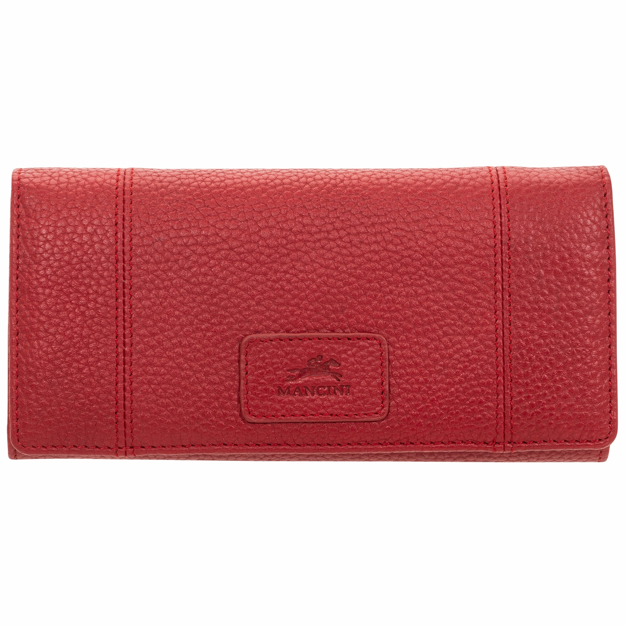 Mancini Pebble Rfid Trifold Wallet Anti-Theft Crossbody Anti-Theft Messenger Bag