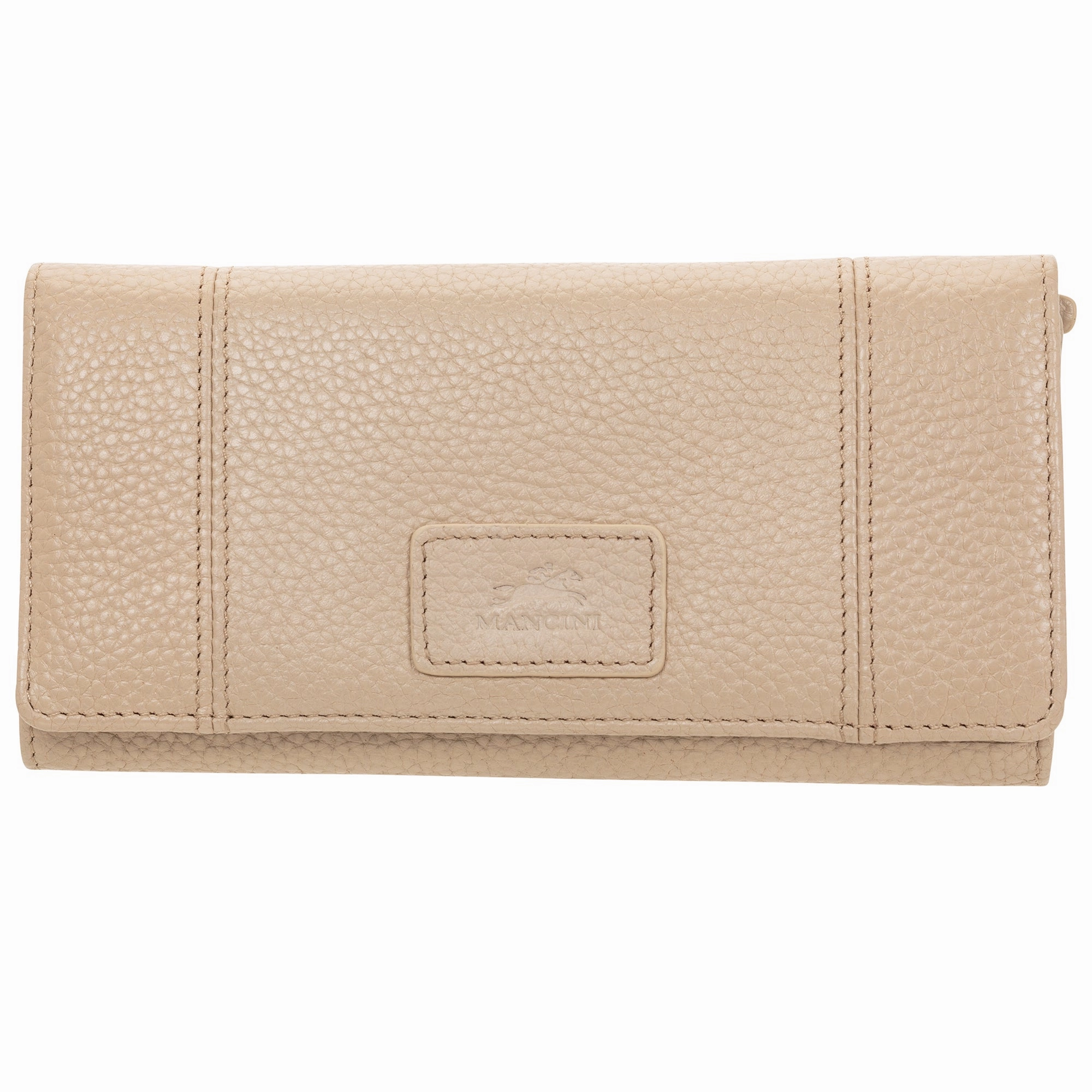 Travel Card Case Hidden Pouch Mancini Pebble Rfid Trifold Wallet