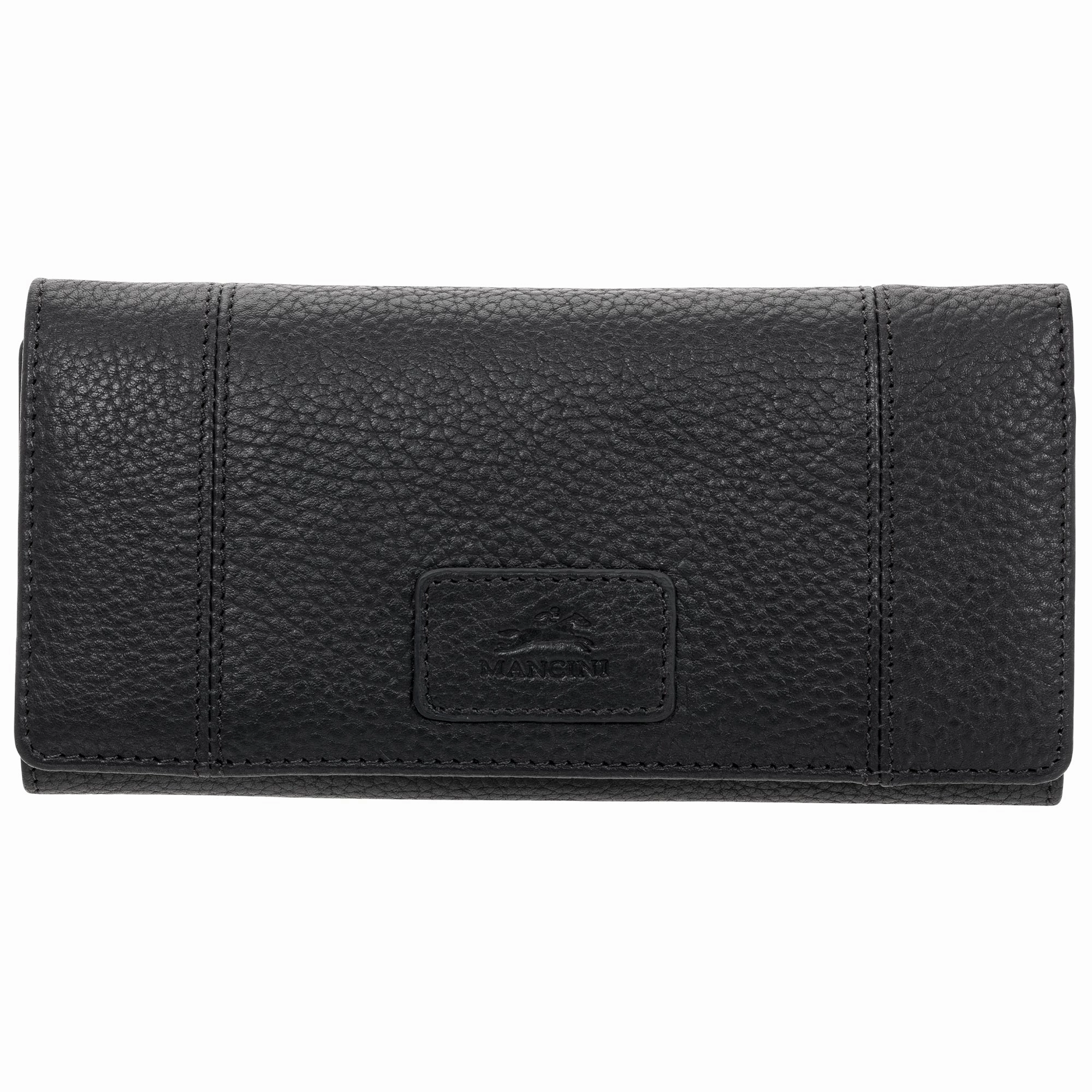 Mancini Pebble Rfid Trifold Wallet Anti-Theft Purse Security Waist Belt