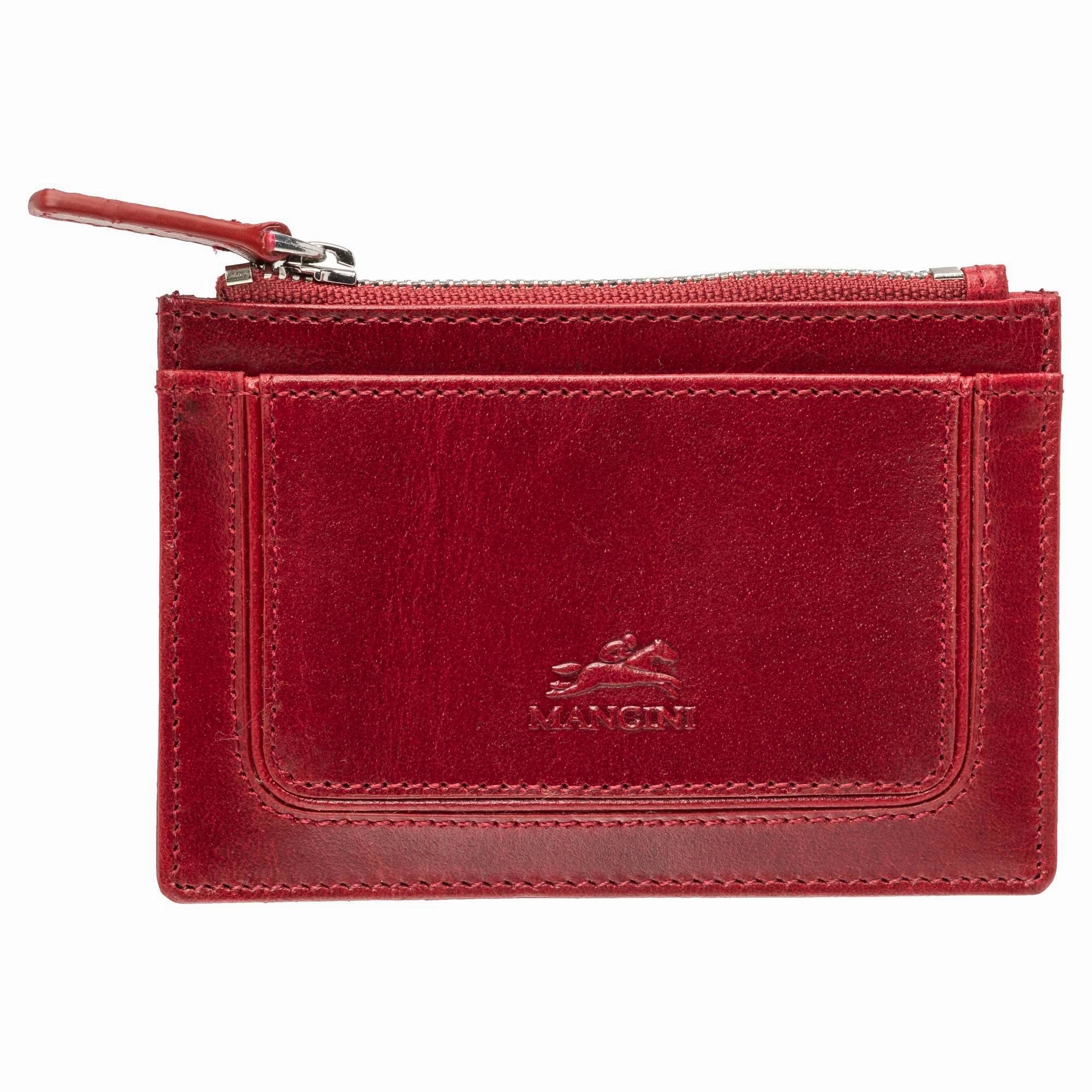 Mancini  South Beach Rfid Secure Card Case And Coin Pocket Travel Belt Wallet