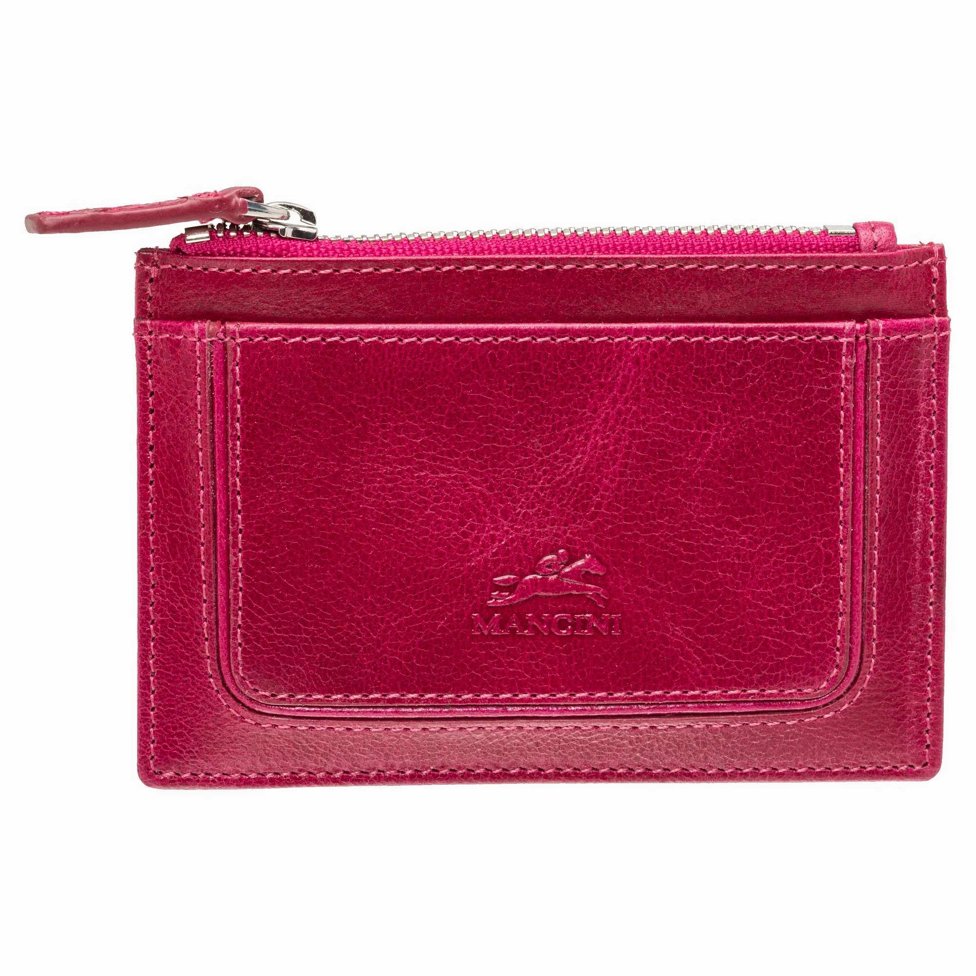 Mancini  South Beach Rfid Secure Card Case And Coin Pocket Travel Security Pocket RFID Safe Pouch