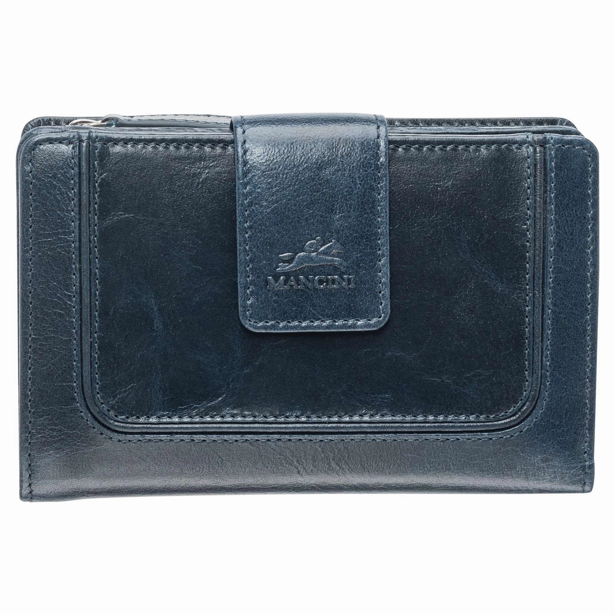 Mancini South Beach Rfid Secure Medium Clutch Wallet Hidden Pocket Bag