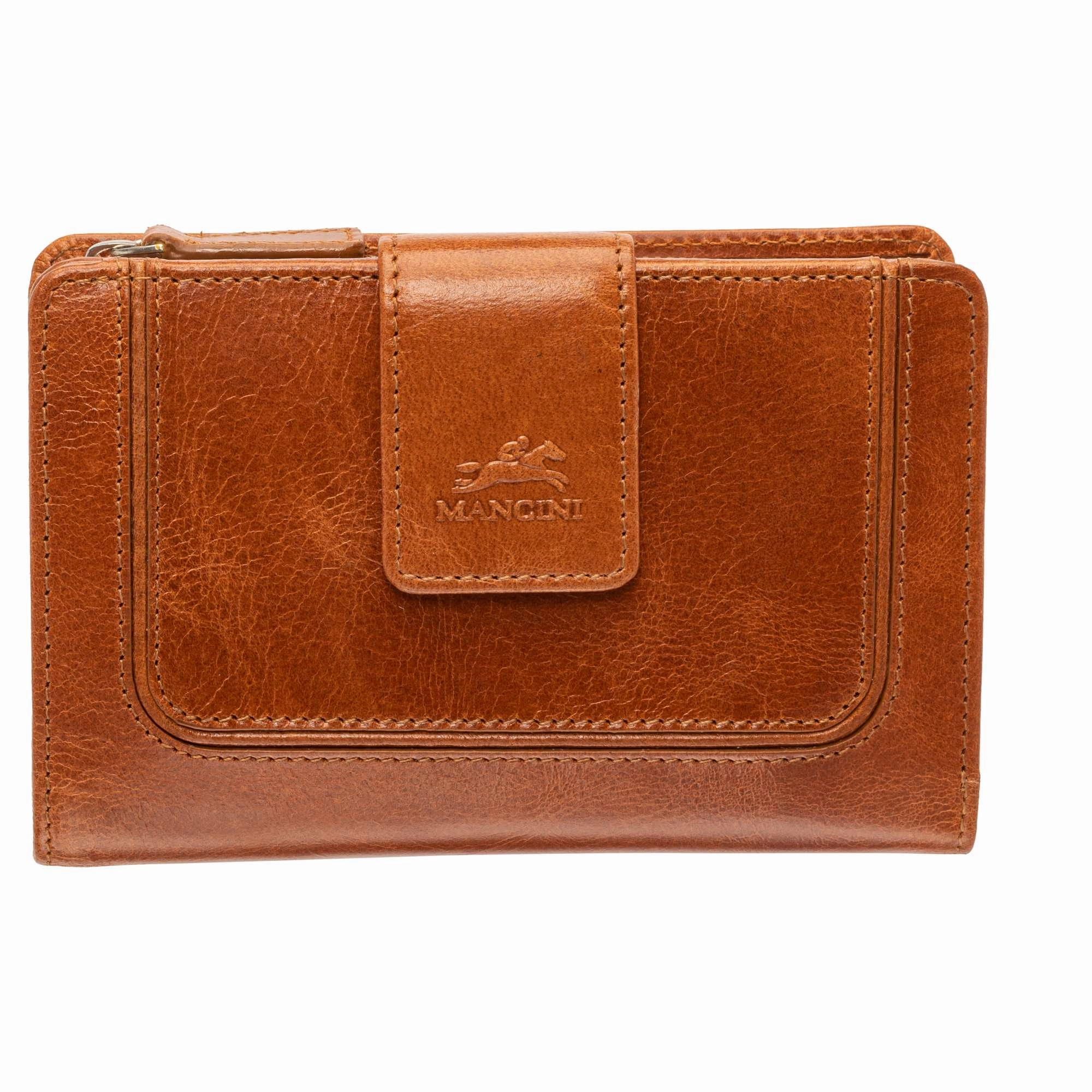 Mancini South Beach Rfid Secure Medium Clutch Wallet Anti-Theft Organizer