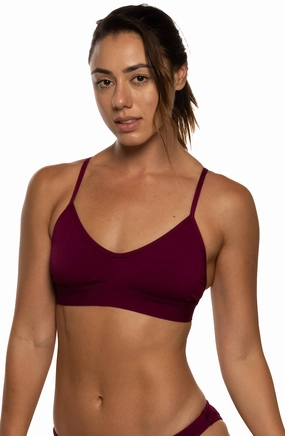 Mara Bikini Top - Cabernet mix and match bikinis, stylish women's bikini options