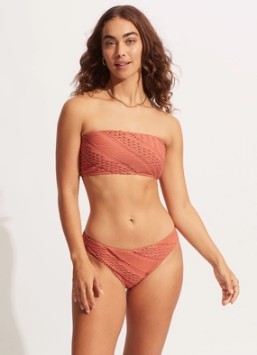 Marrakesh Tube Top - Cinnamon modern womens swimwear, one piece swimsuits women