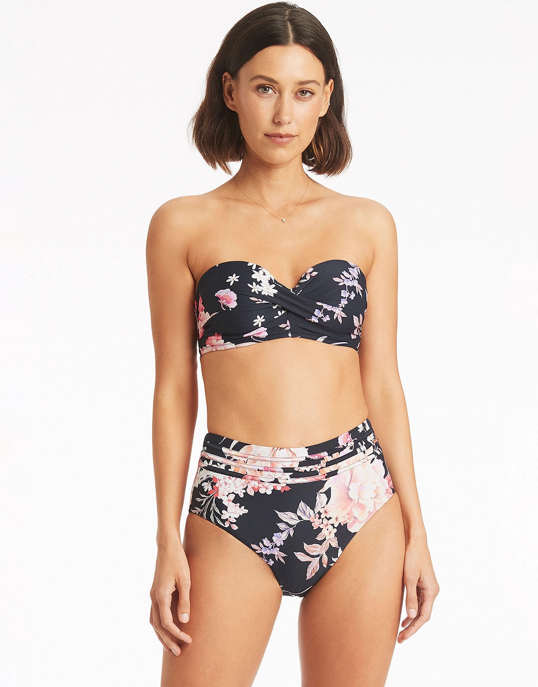 Martini High Waist Bikini Pant - Black