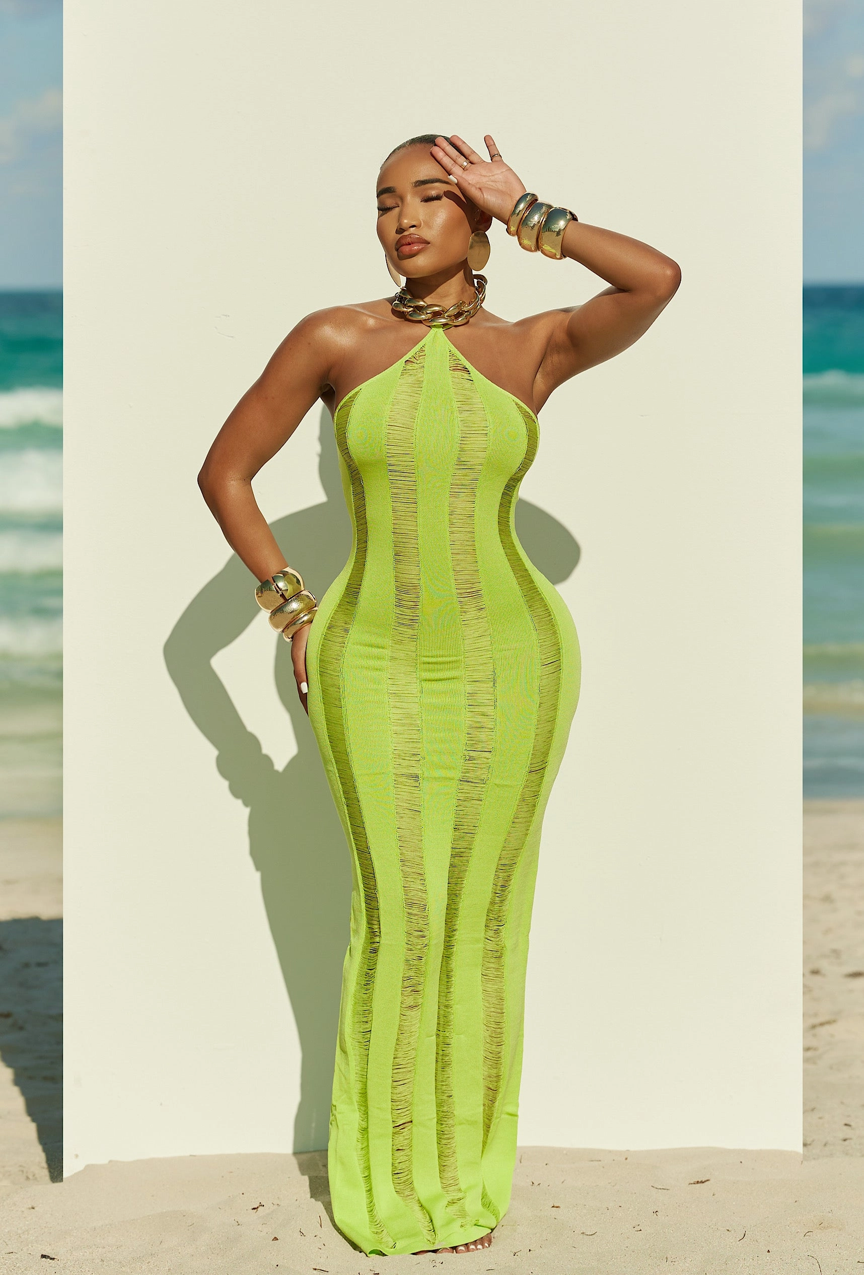 Matte Resort Alexandra Dress - Citrus affordable swimsuits for women, elegant women's swimwear